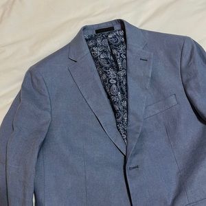 Linen classic fit sports coat